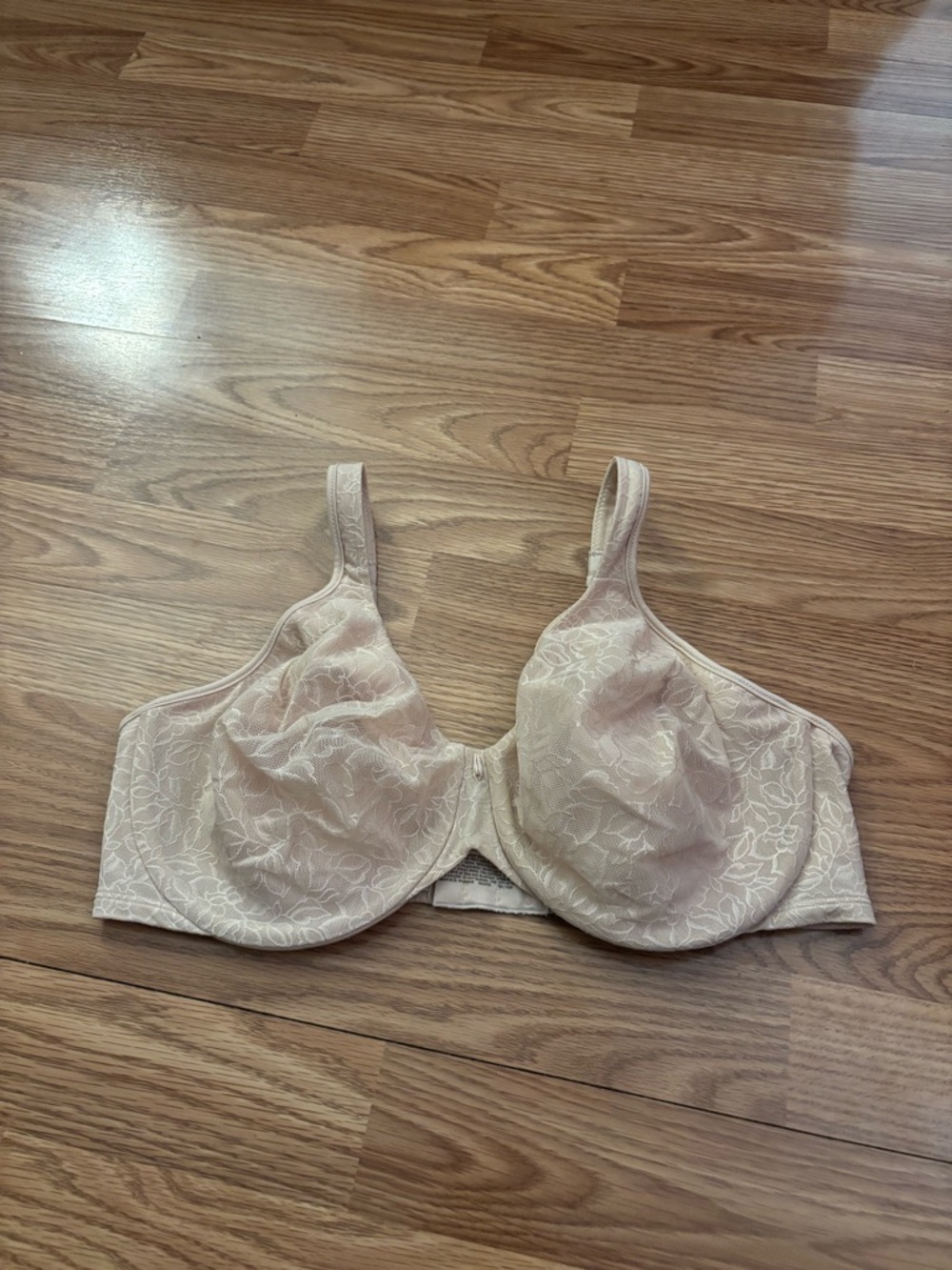 Bali Lace Underwire Bra Light Beige Size 38DD